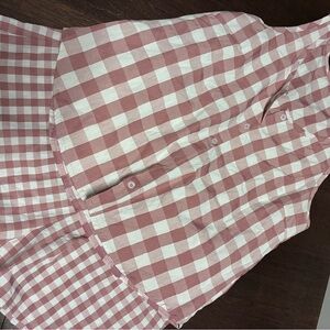 Amazon Women’s Pink and White Gingham Shorts Set